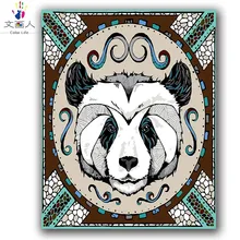 Русская культура животных коричневый Медведь diy цифровая картина маслом по номерам на холсте ручной работы художественная картина для hoom декор гостиной