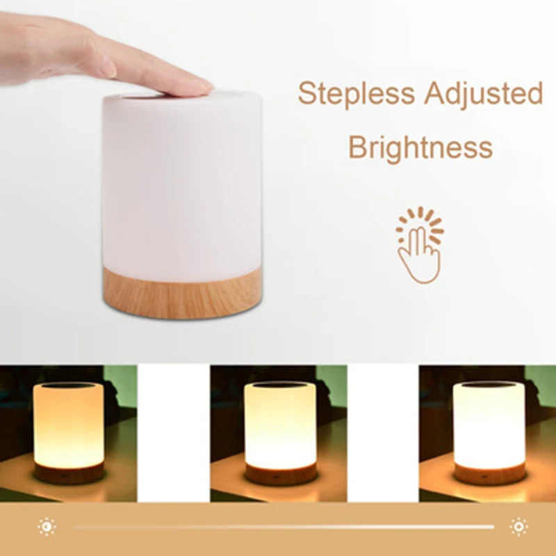 

Table Desk 7-Color Night Light Touch Accessories Rechargeable Dimming Bedside 95*120mm Battery Powered Practical