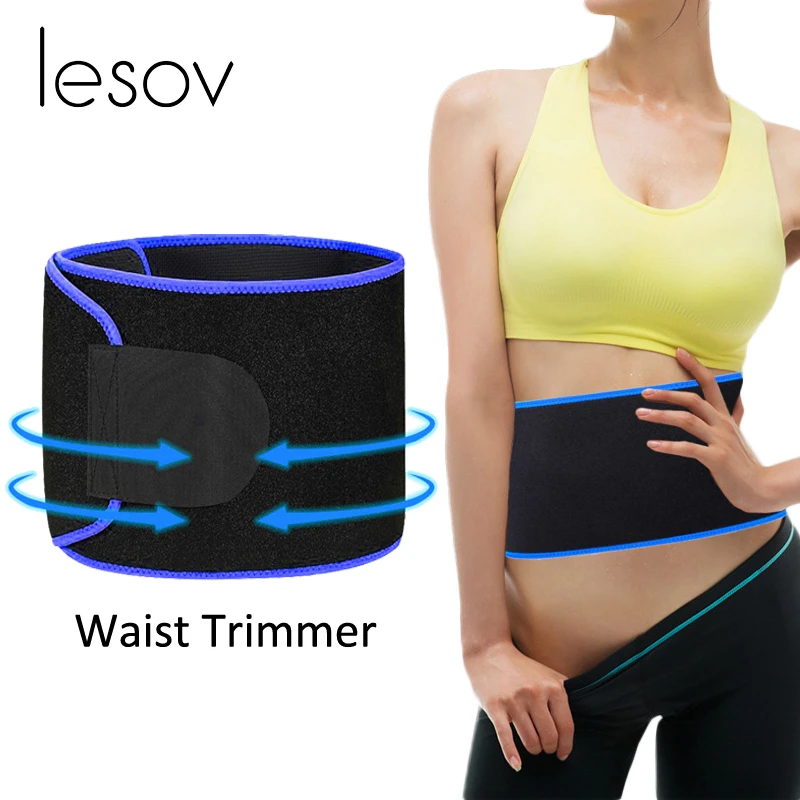 Lesov Unisex Elastic Waist Wraps Burning Body Leg Slimming Shaper Belt