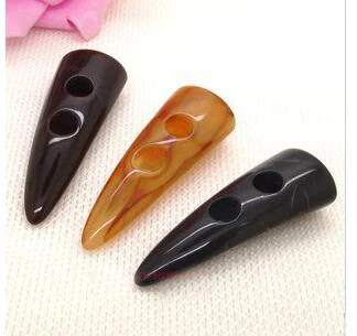 

10pcs/lot Three colors horn shape buttons for overcoat / dust coat, DIY sewing buttons, bulk buttons for sale(SS-1348)