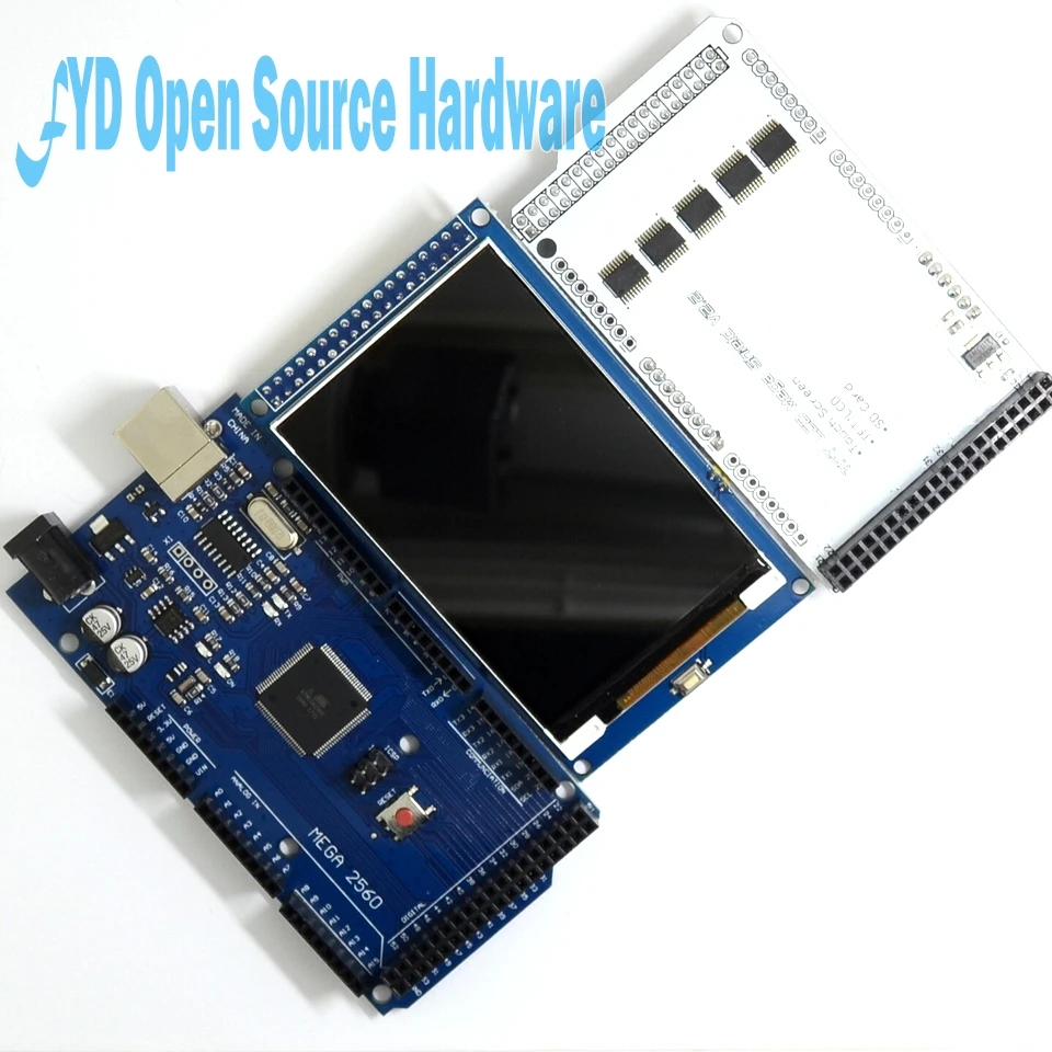 1 комплект 3 2 &quotTFT LCD Touch + TFT дюймов щит Mega 2560 R3 с usb кабелем | Электронные компоненты