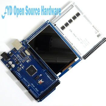 

1set 3.2" TFT LCD Touch + TFT 3.2 inch Shield + Mega 2560 R3 with usb cable