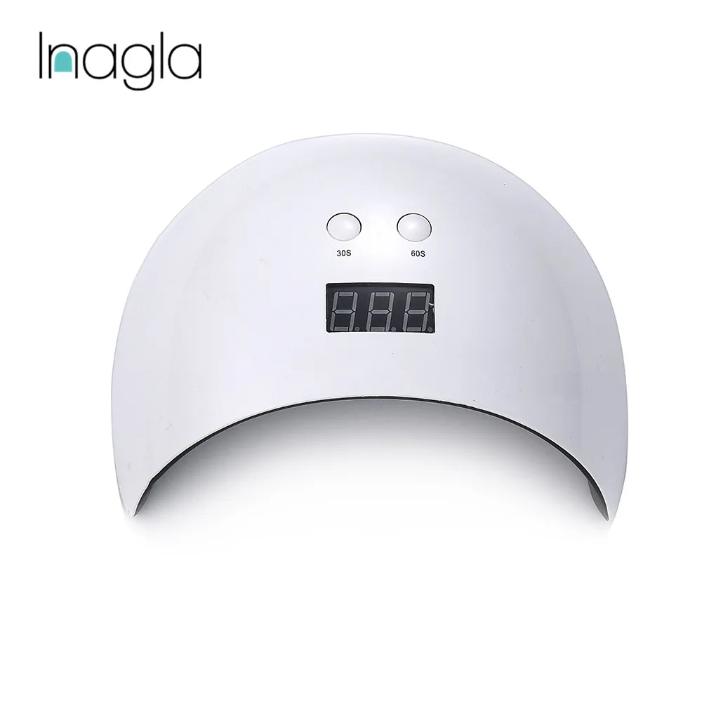 

Inagla 24W Nail Dryer UV LED Nail Lamp Gel Polish Curing Lamp with 30s/60s Timer LCD Display Lamp for Nail Dryer USB Connector