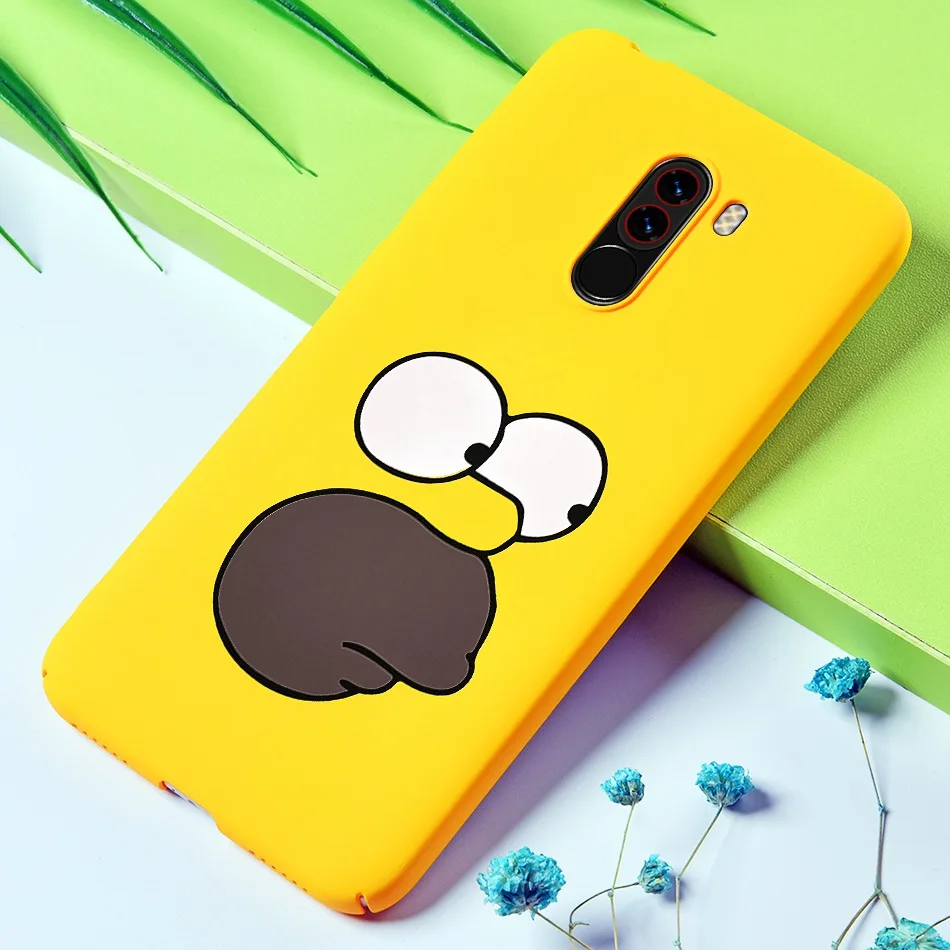 TOMKAS Funny Banana Bad Boy Case Pocophone F1 Case Hard Back Cover Cute Floral Animal Coque Phone Cases for Xiaomi Pocophone F1  (3)