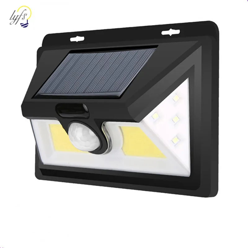 

LYFS Outdoor Solar Lights 32 LED COB Ultra High Brightness Wide Angle Lighting Motion Sensor Light Waterproof Security Light