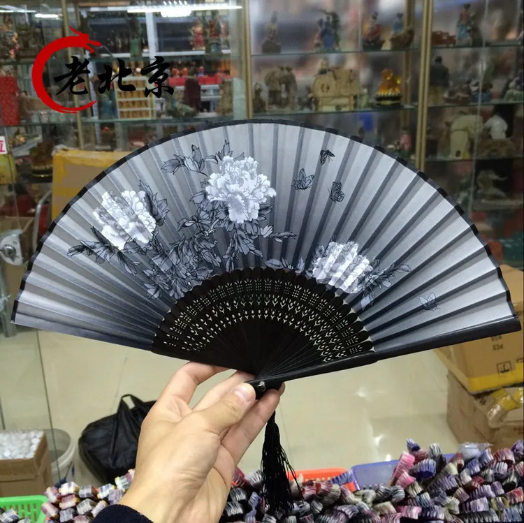 Сучжоу Вентилятор Китайский высококачественный Шелковый веер Складной вентилятор складные картины на бамбуке ручной вентилятор крафт