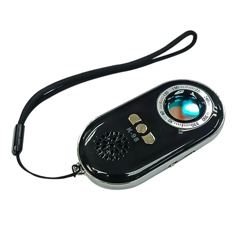 K98 Anti Spy Hidden Camera Detector RF Bug Detector Wireless Signal Scanner Finder with Sound and Light Alarms for Travel Home W