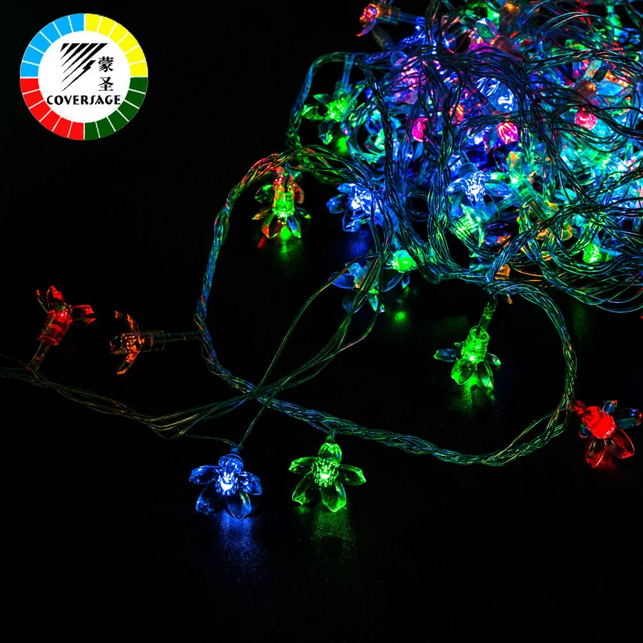 Coversage 10M 100 Leds Christmas Garland String Holiday Lighting Flower Waterproof Lights Indoor Outdoors Wedding Decoration Coversage 10M 100 Leds Christmas Garland String Holiday Lighting Flower Waterproof Lights Indoor Outdoors Wedding Decoration