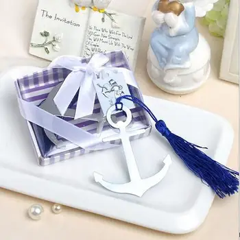 

100pcs/lot Stainless Steel Anchor Bookmark Metal Bookmarks For Book Special Wedding Favor Gift