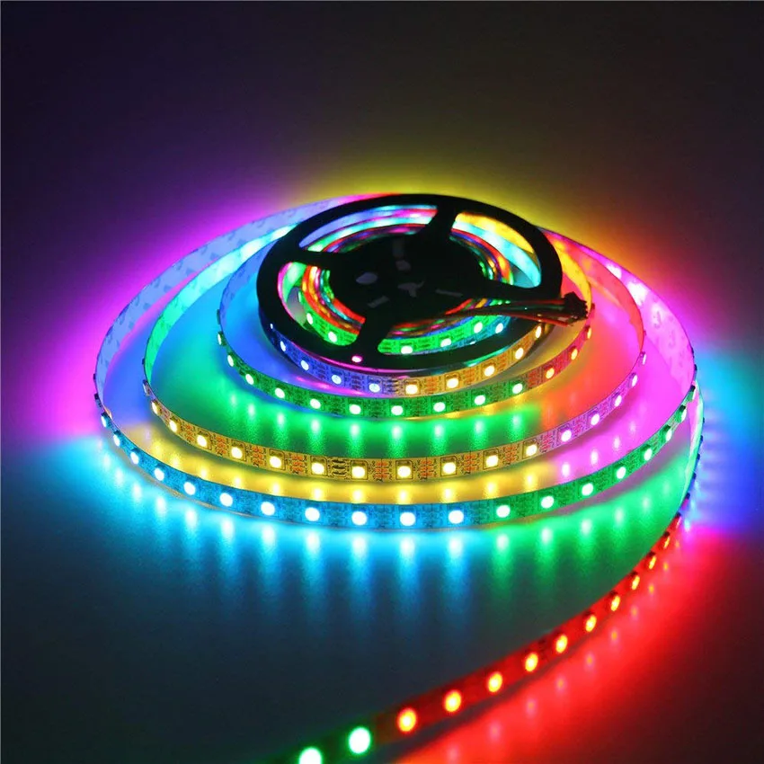 Светодиодная лента WS2812B WS2812 RGB 5 м в пост. Тока 30/60 светодиодов/м 2812 IC встроенная