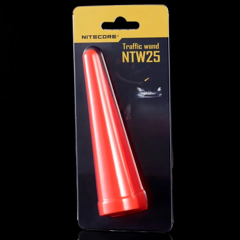 

2019 NITECORE NTW25 LEDLight Diffuser Traffic Wand Cone Tip Suitable for Flashlight with Head of 25.4mm Red Security Alert baton