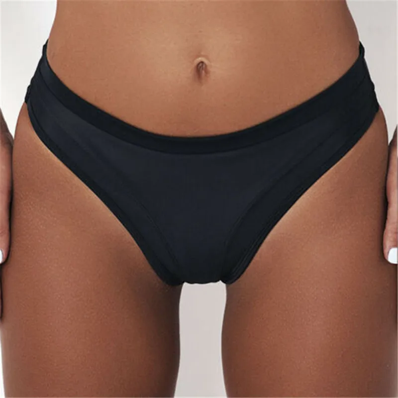 

High Waist Women Briefs Bikini Bottoms Brazilian Thong Female Swimsuit Cut Bottoms Biquini Swim Shorts Ladies Swimsuit Trunks