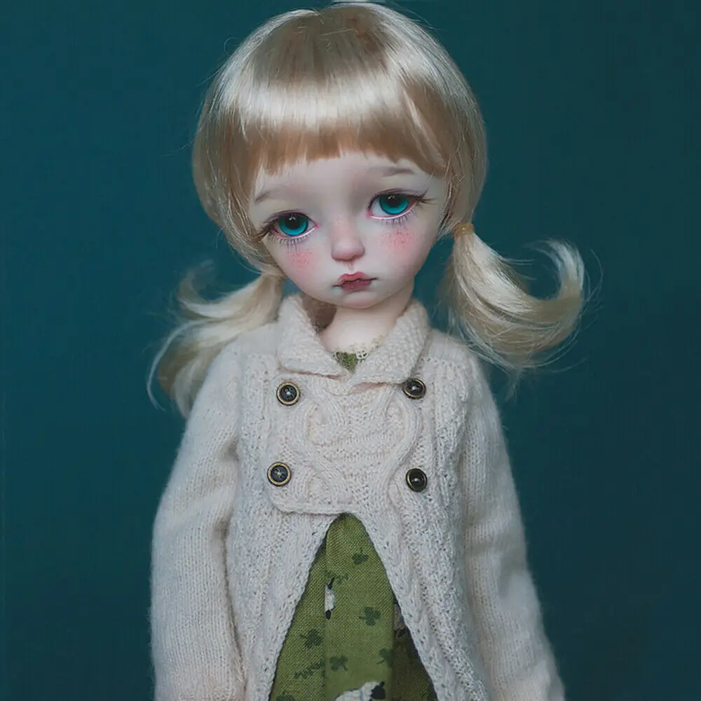 1//6 BJD Doll Girl Dolls Unpainted Body Bare Doll Eyes Face Makeup Resin E