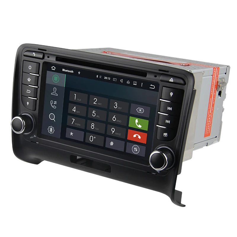 Excellent Touch Screen Android 8.0 8.1 2 DIN Car DVD GPS For Audi TT MK2 2006 2007 2008 2009 2010 2011 2012 multimedia player radio wifi 2