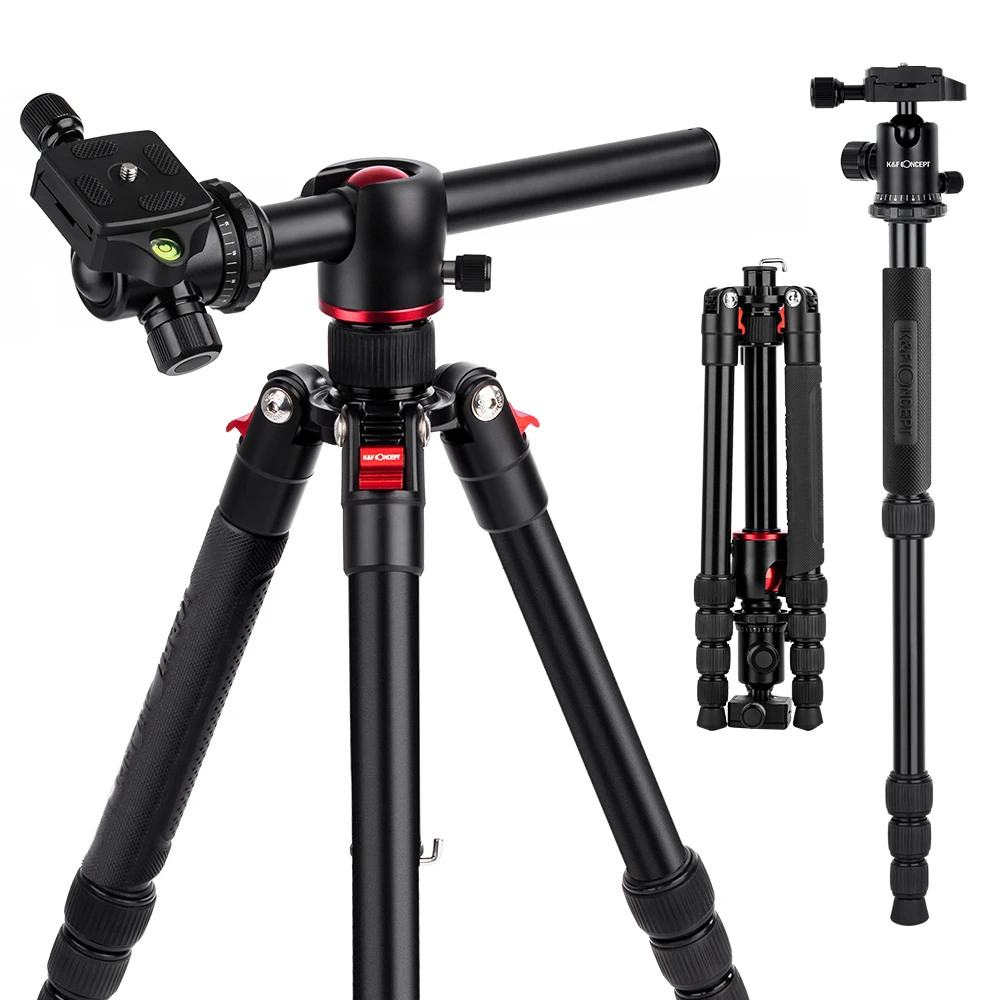 K &amp F CONCEPT 60 &quotПрофессиональная Алюминиевая DSLR видеокамера штатив монопод 5