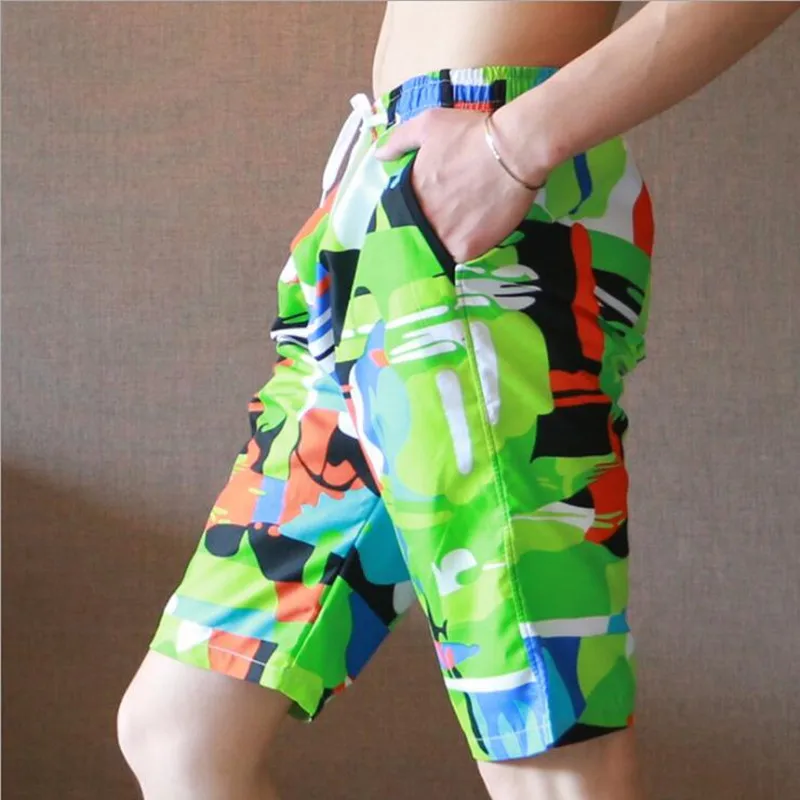 2014 New XUBA100% cotton men's casual shorts plaid shorts sports  shorts 2 Colors Size S M L XL