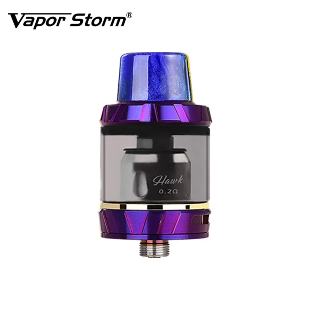 

New Vapor Storm Hawk Tank 2ml Capacity Atomizer with 0.2ohm Mesh Coil Fashion Design E-Cigarette Vape Tank vs Zeus X / Ammit