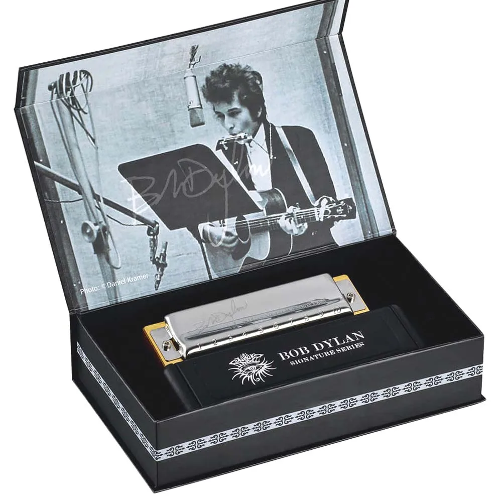 Hohner губные гармоники Боб Дилан Signature серии Губная гармошка диатоническая 10 отверстие 20 Тон Музыкальные инструменты рот орган Ключ C