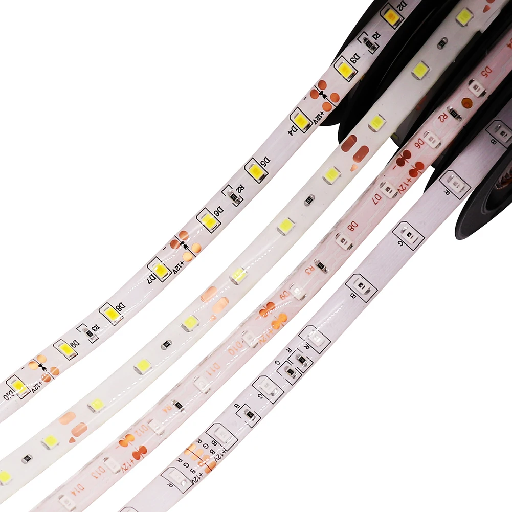 

5m 2835 Waterproof Led Strip RGB Desk Light DC 12V 300Leds Flexible Night Lighting Home Decoration Lamp Ribbon Tape Holiday Bulb