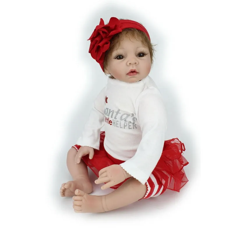 Bebes reborn Детская Подарочная игрушка кукла 55 см Силиконовая reborn baby doll l. o. l Реалистичная Девочка Малыш reborn boneca сюрприз подарки NPK