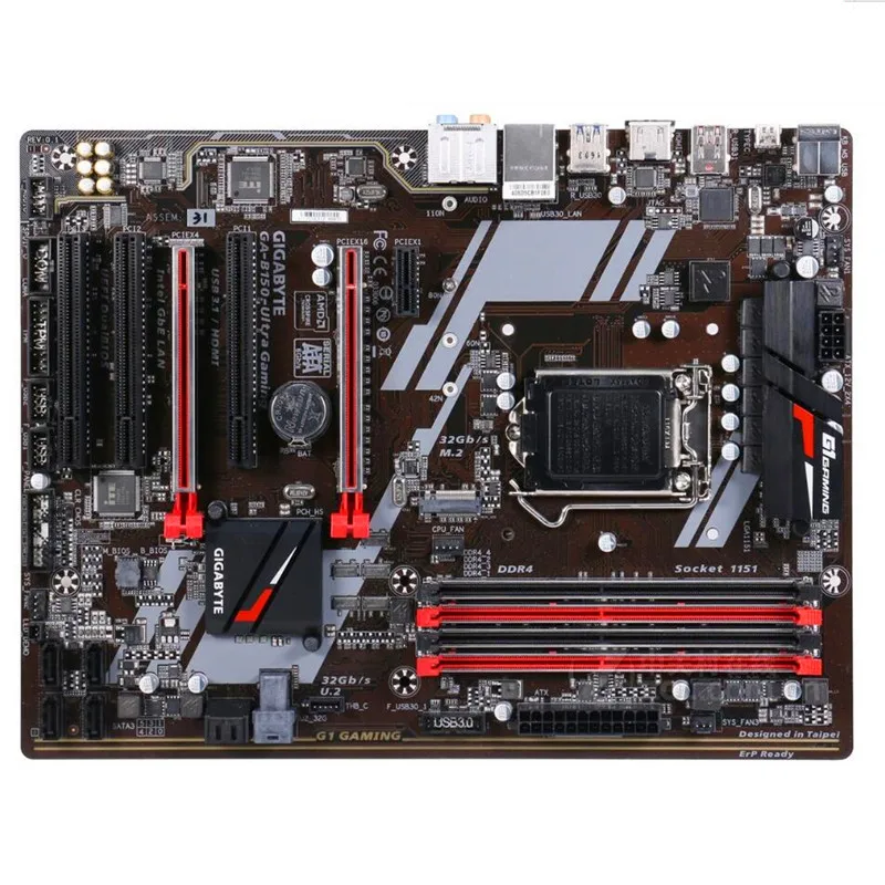 LGA1151 для Gigabyte GA-B150-Ultra игровой использоваться для настольных ПК B150 DDR4 материнская плата B150-Ultra игровой USB3.0 SATA3