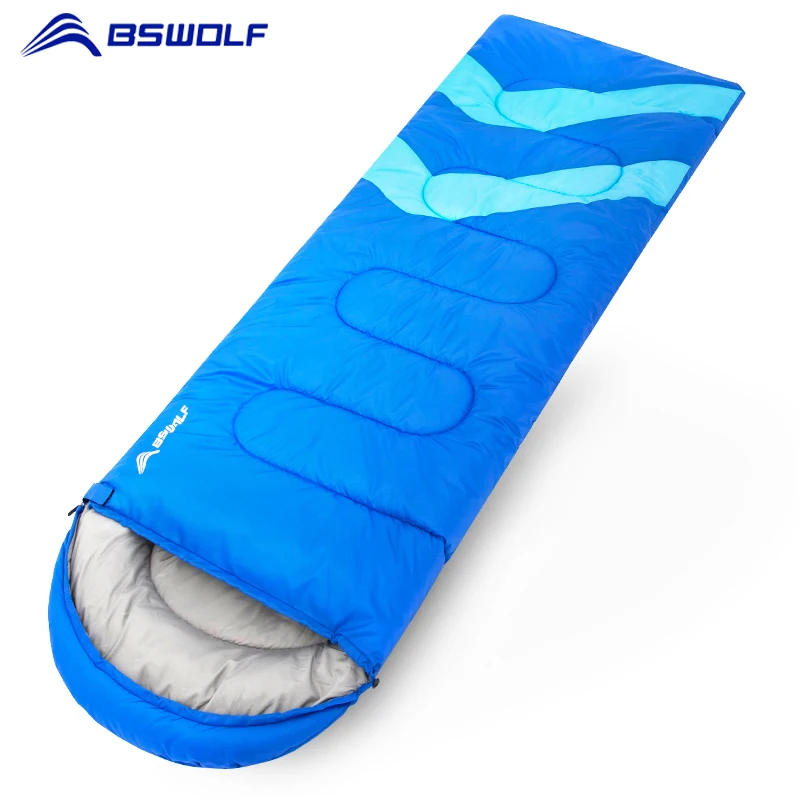 

BSWolf 2019 New Sleeping Bag Envelope Camping Portable Adult Sleeping Bag Outdoor Travel Waterproof Sleeping Bed