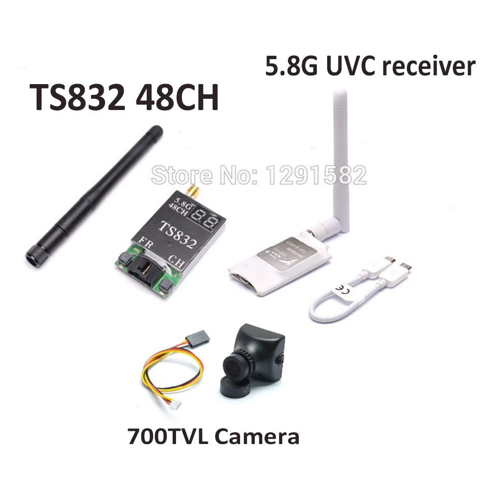 

Mini 5.8G FPV Receiver UVC Video Downlink OTG VR Android Phone + TS832 5.8G 600mW 48 Channels Wireless Transmitter Module