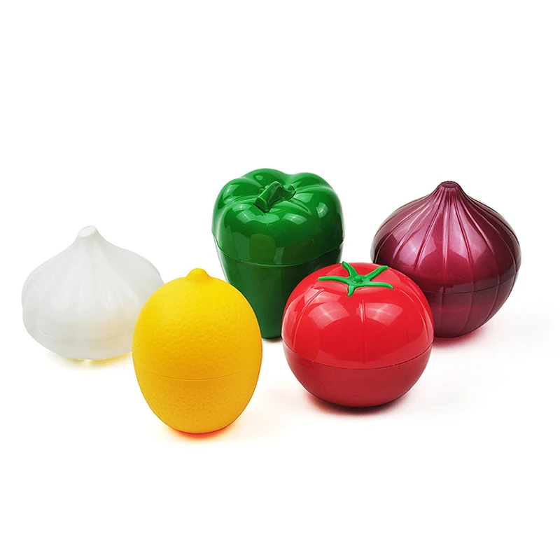

Food Savers, Avocado Keepers, Storage Container for Onion Lemon Pepper Tomato Garlic, Kitchen Gadget