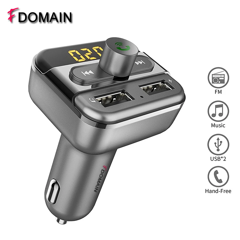 

FDOMAIN Wireless Bluetooth HandsFree cai kit FM Transmitter Modulator Lossless MP3 Music Player