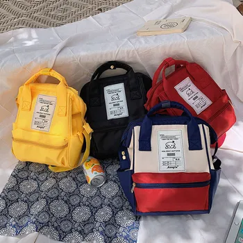 

Backpack Women Canvas Bag 2019 Shoulder school bag Female backpack Travel Bag Retro Large Capacity Backpack Mochila Mujer