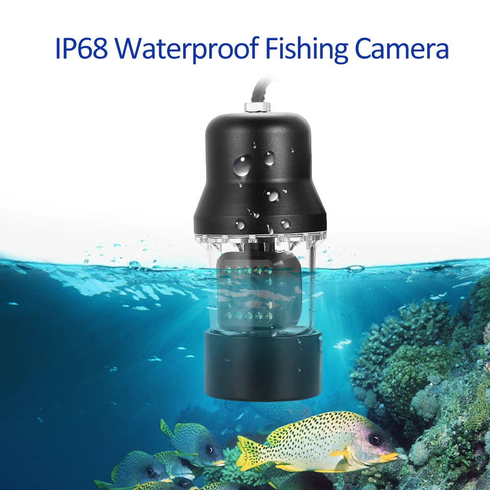 China factory underwater camera CCTV fish finder camera 18pccs led lights 360 rotation camera 7inch LCD monitor lithium battery