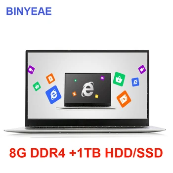 

15.6 inch Laptop With 8G RAM 1TB HDD Or 1TB SSD ROM Notebook Computer Windows 10 OS 1080P FHD Screen Gaming Laptops Untrabook