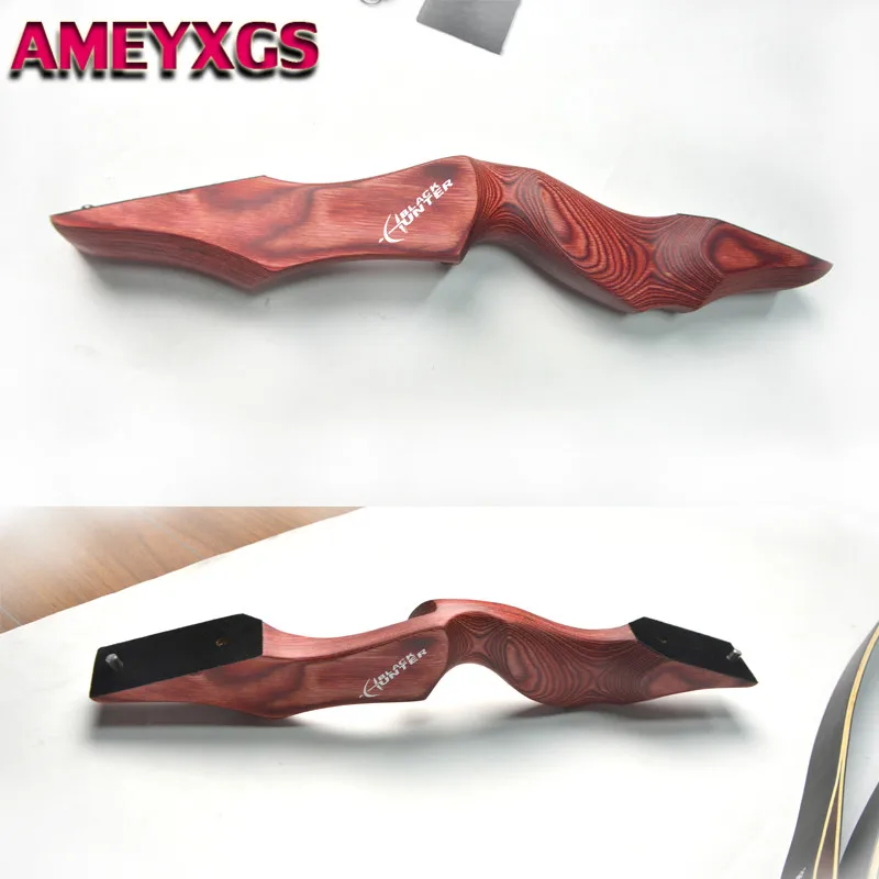 

15" Archery Riser Red Bow Riser TakeDown Recurve Longbow Handle Right Hand Recurve Riser Outdoor Hunting Shooting Accessories