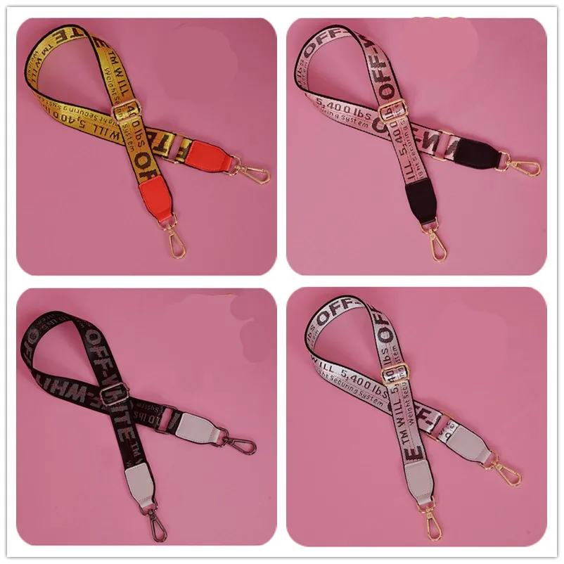 

100-160x3.5cm Adjustable Shoulder Hanger Handbag Straps Letter Print Messenger Bag Belts for Handbag Casual Bag