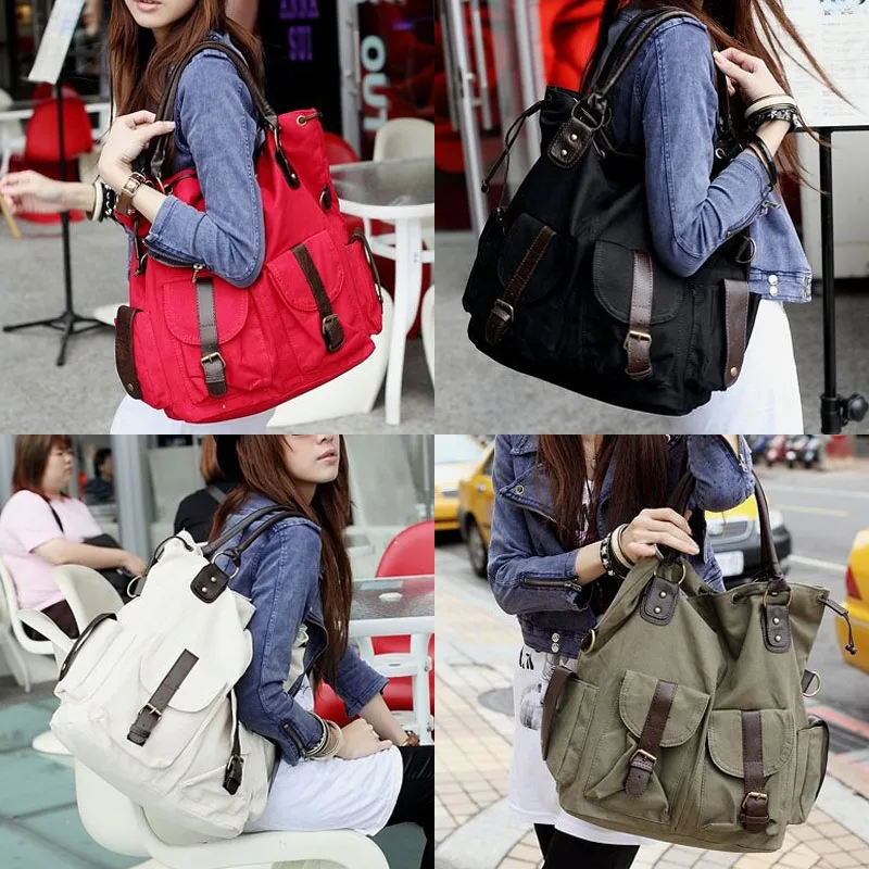 

Fashion Korea Style Lady Girls Casual Canvas Large Tote Bag Handbag Shoulder Bag High Quality LXX9