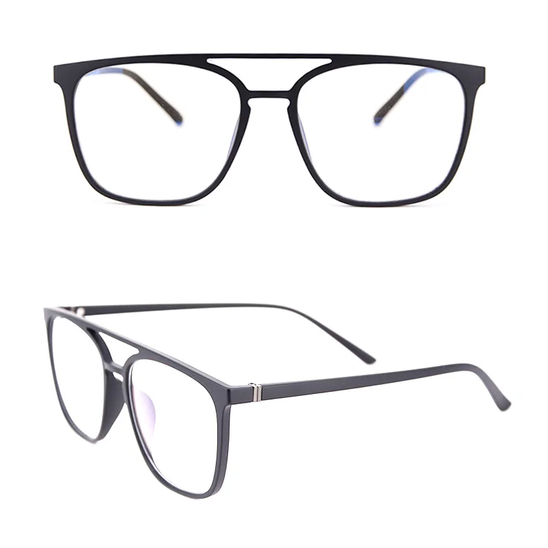 

Men's Big Eyewear Frame with case and cleaning cloth Square Fashion Extra Big Optical Frame TR90 for Women in High Quality
