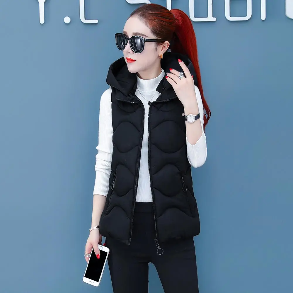PinkyIsBlack плюс размер 3XL женские зимние жилеты 2019 новый короткий жилет хлопковая