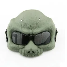Army training Airsoft Paintball Tactical Protection Helmet Army Outdoor sports Skull Face Protective Mask