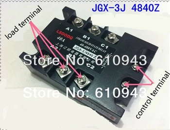

JGX-3J-4840Z load voltage 40-480VAC control voltage 90-240VAC Three phase Solid state relay SSR relay Free shipping