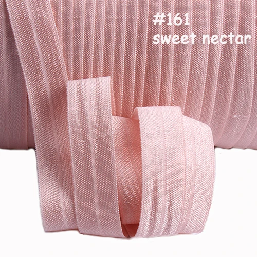 

Free shipping wholesale price 15mm solid color fold over elastic, 50 yards/roll, more than 100 colors in stock