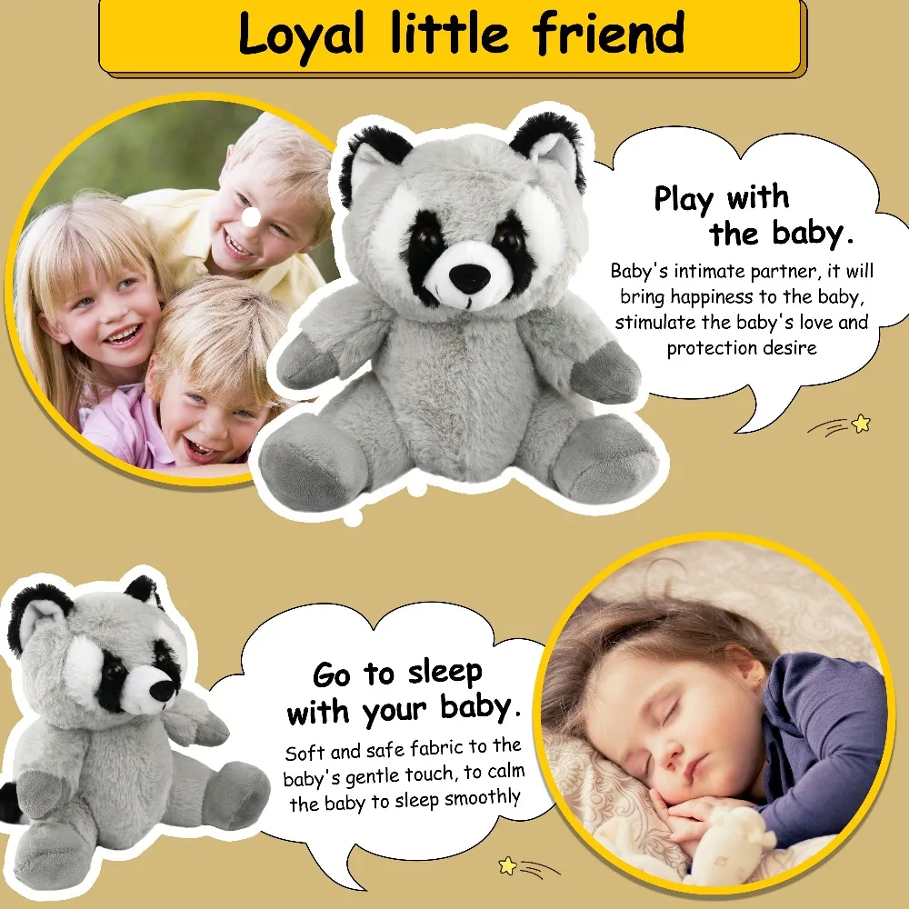 3-Raccoon-plush-toy