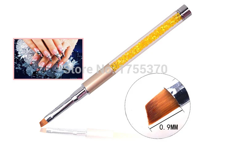 Градиентный карандаш для ногтей кисть для рисования УФ гель кошачий глаз ручка со стразами Маникюрный Инструмент для ногтей