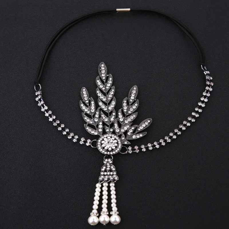 Бесплатная доставка 1 шт. повязка на голову Gatsby Crown Стразы соединитель для