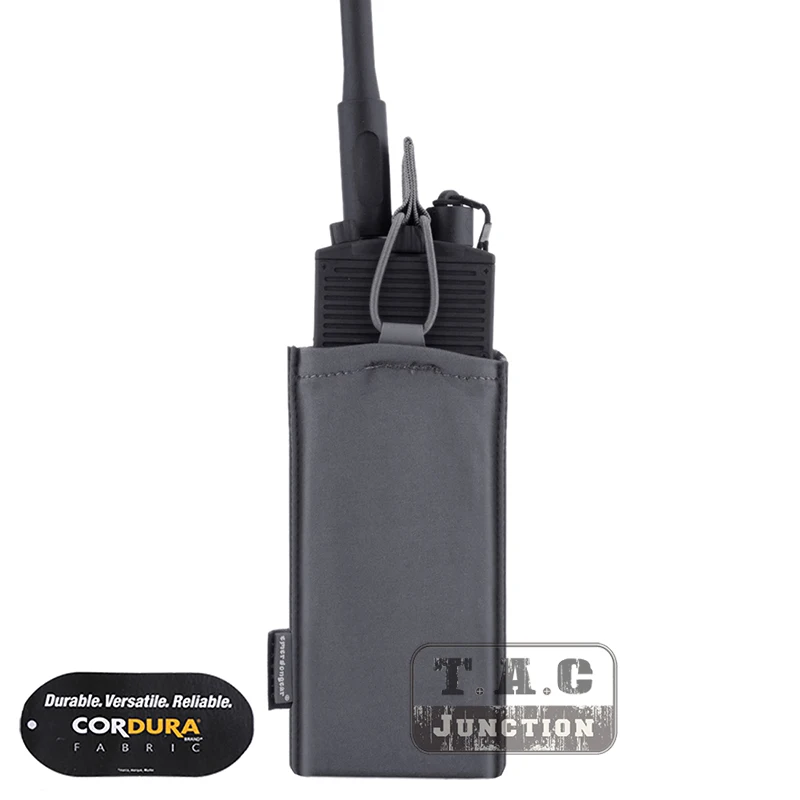 EmersonGear тактическая радиостанция MBITR чехол AN/PRC-148 Carrier w/банджи крепления петля панель для S& S прецизионная рамка - Цвет: Wolf Gray