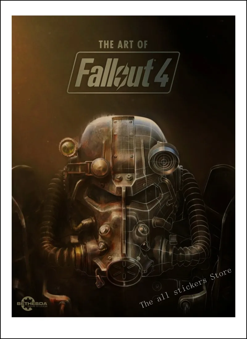 Fallout: Brotherhood of steel, Fallout 76, игровой плакат Fallout 3 4, украшение для дома, игровой плакат из крафт-бумаги/9005 - Цвет: 1