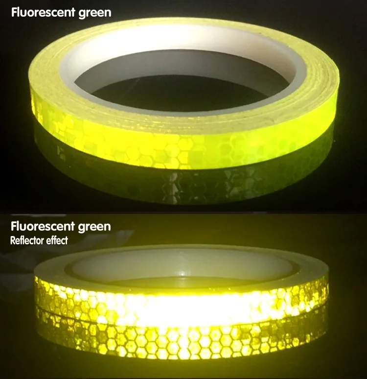 Велосипедный предупреждающий бампер наклейки 10 мм x 8 м 3 м ночные отражательные наклейки для автомобилей царапины декоративные светящиеся