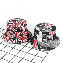 Дизайн с двух сторон Мужская и женская кепка с покрывалом Черный Принт хип хоп шляпы для рыбалки крутая уличная летняя кепка s флаг граффити холст