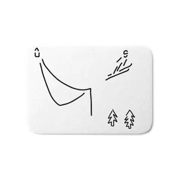 

Ski Jumper Digs Ski Jumping Fly Bath Mat Anti-Slip Kitchen Bathroom Floor Mats Absorption Doormat Home Supplies Rugs
