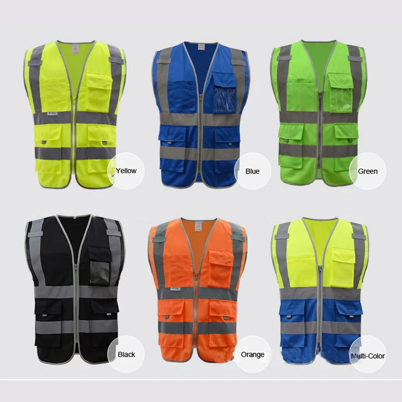 Reflective Vest High Visibility Safety Clothing Fluorescent