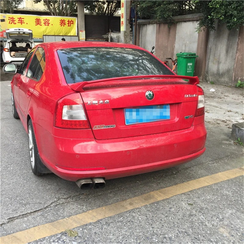 Автомобильный Стайлинг подходит для Skoda Octavia 2007-2014 внешний Неокрашенный спойлер